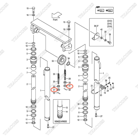(VM2N5) Ecu 01400-00018