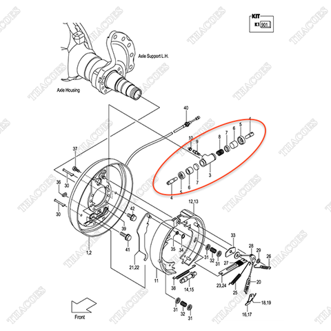 Xi lanh phanh bánh C-52-13117-52000