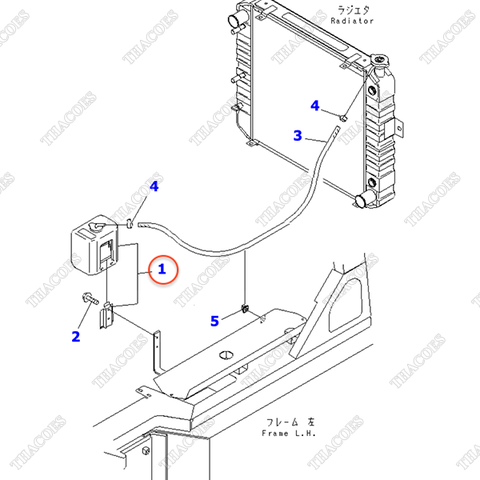 Bình nước phụ 3EB-04-25160 (két nước)