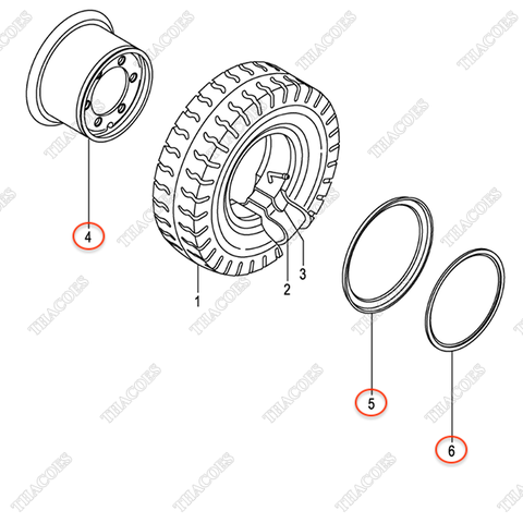 La zăng liền 54356-80801 (300-15)