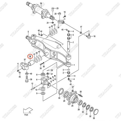(OBT) Bạc gối cầu sau 224W6-12611