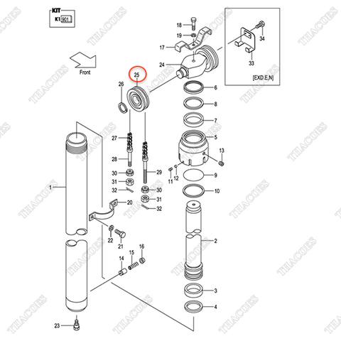 (35/40) Vòng bi lăn xích 24609-41242