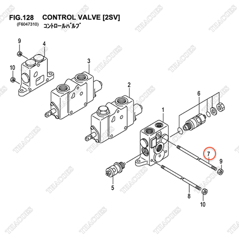 (2sv) Bulong 2 đầu ren B-21021-40402