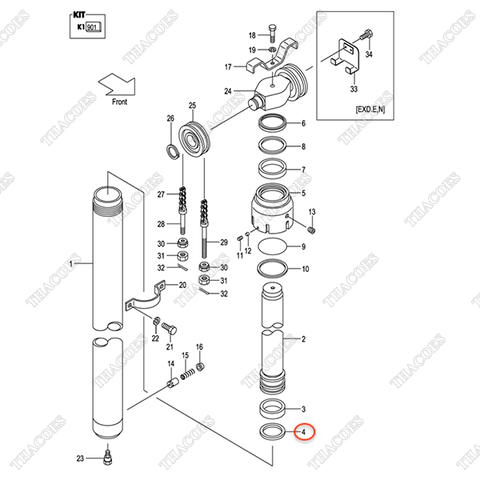 (35/40) Phớt piston 228C0-82441 (trước)