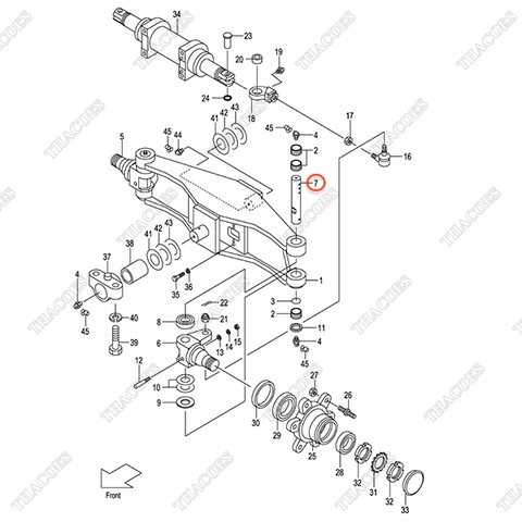 (OBT) Trục ắc phi nhê 243C4-32021
