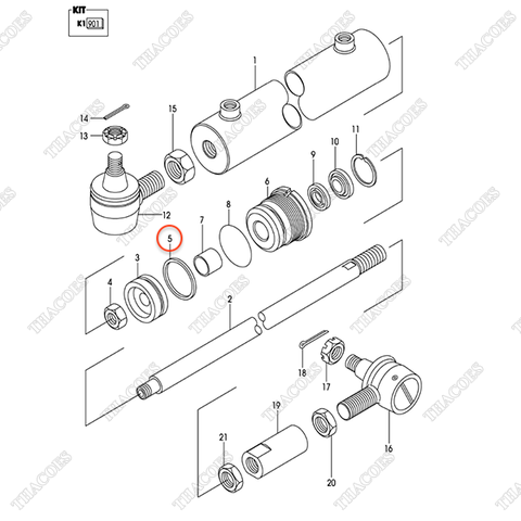 (GB) Phớt piston 25954-50232