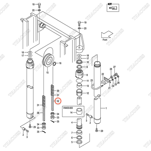 (35/40/45/50) Bulong xích 24329-45441