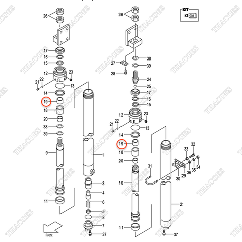 (35/40) Bạc trượt 23460-53171 (sau)