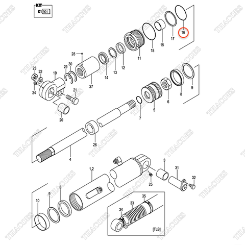 Vòng đệm oring 03350-00850
