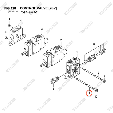 (2sv) Bulong 2 đầu ren B-21021-40401