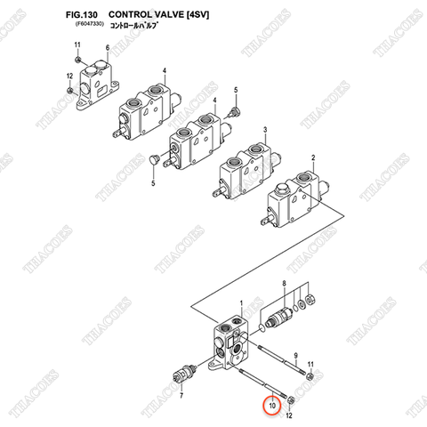 (4sv) Bulong 2 đầu ren B-21041-40401