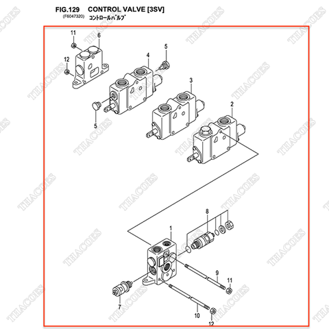 (3sv) Cụm van điều khiển 235C7-30302