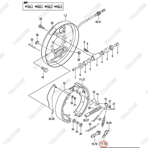 Lẫy khoá trái C-52-11218-15152