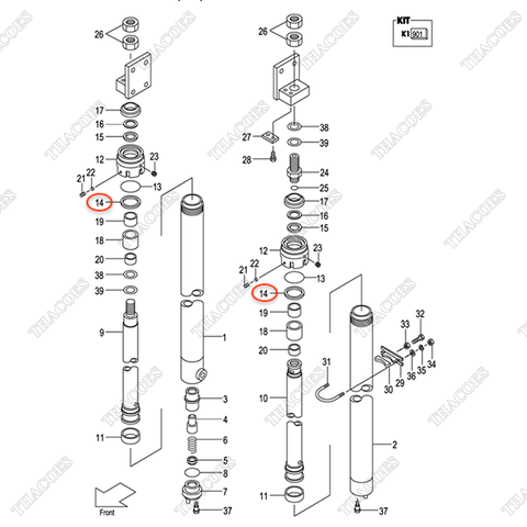 (35/40) Căn đệm 228C0-53021 (sau)