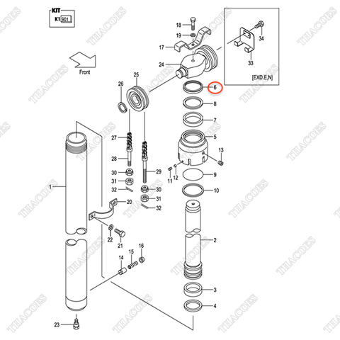 (35/40) Phớt bụi 228C0-82531 (trước)
