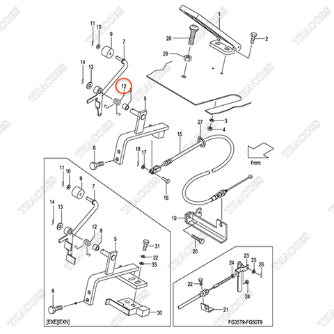 Lò xo chân ga 25785-22031