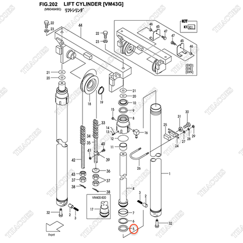 (45/50) Phớt piston 22580-82471