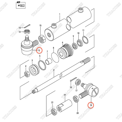 (GB) Rotuyn lái 25904-50211; 25954-50242
