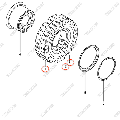 Lốp xe nâng 06006-30015 (300-15)