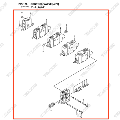 (4sv) Cụm van điều khiển 235C7-30402