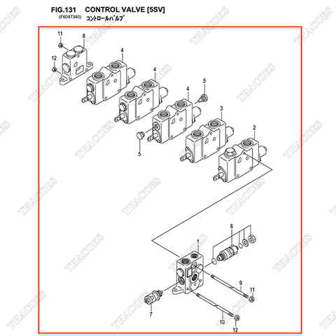 (5sv) Cụm van điều khiển 235C7-30502