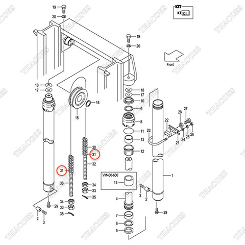 (35/40/45) Nối xích 23958-42921