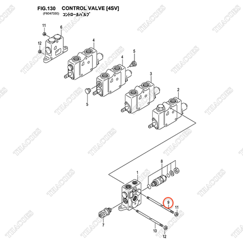 (4sv) Bulong 2 đầu ren B-21041-40402