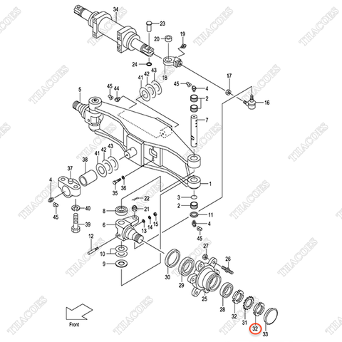(OBT) Ecu hãm vòng bi moay ơ 03192-00011