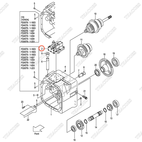 Cụm van chia dầu số 143L3-80201