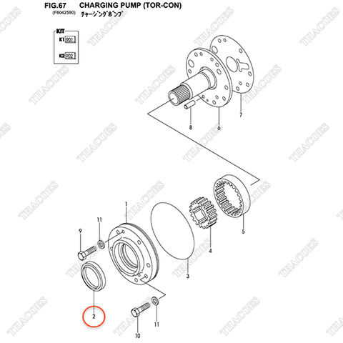 Phớt dầu 143E3-82151 (Kit 902)