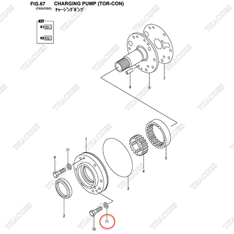 Vòng đệm 15943-82701 (có gioăng) (Kit 902)