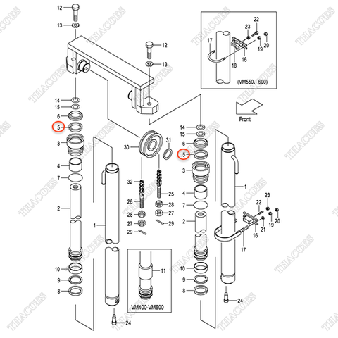 (VM2Y5) Phớt cổ 224T8-46011