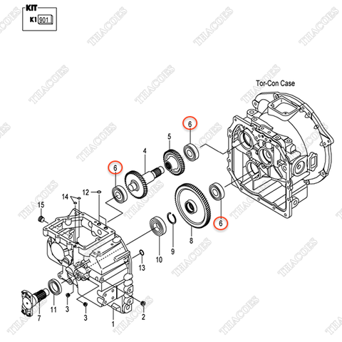 Vòng bi cầu 03000-06306 (3c)
