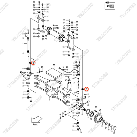 (Seri 2227-Up) Vòng bi chao 215E4-52231 (2 cái)