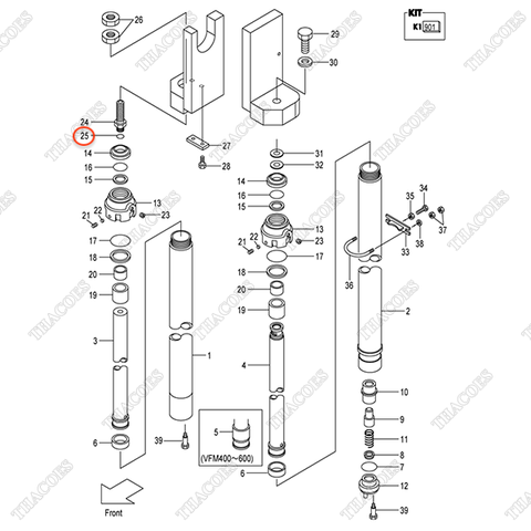 (K1 901) Oring 03320-00240