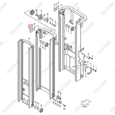 Bạc trượt 22Y58-33351 (VFHM2Y5)