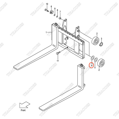(VFM2N5) Căn đệm 277P8-22071 (0,5mm-ID35)