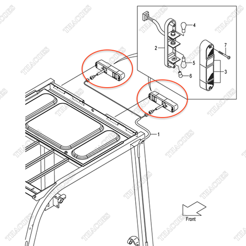 Đèn xi nhan sau 209K2-42002 (12V)