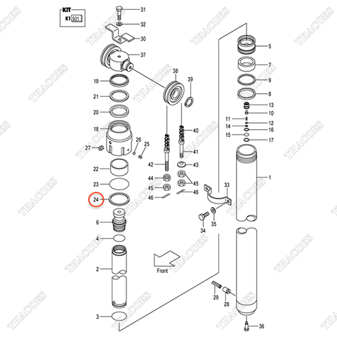 (Trước) (K1 901) Căn đệm 23650-82141