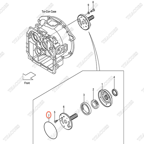 Oring BK-81431A4700, bơm số