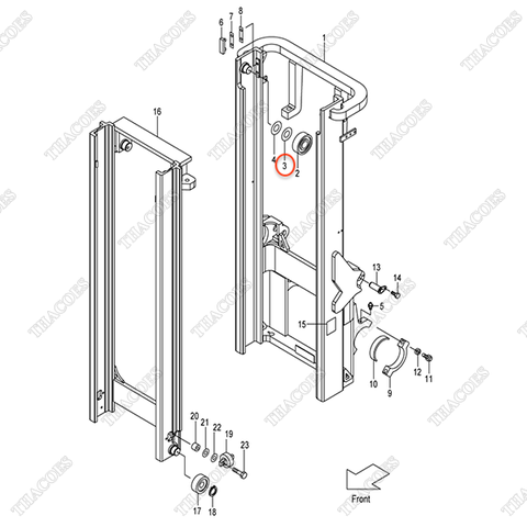 (VM2Y5) Căn đệm 277P8-22071 (0,5mm-ID35)