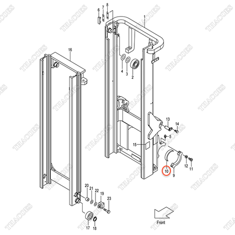 (VM2Y5, VFM2Y5, VFHM2Y5) Bạc chân cột 214A8-02201