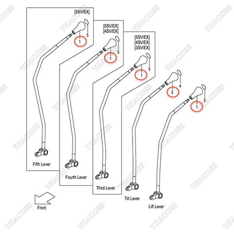 (2sv, 3sv, 4sv, 5sv) Tay nắm cần 214A7-42181