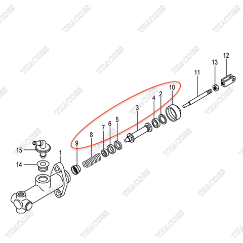 (Seri 1-205) Bộ cuppen tổng phanh 25595-42502