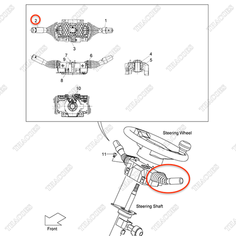 Công tắc tiến lùi 280C2-42341