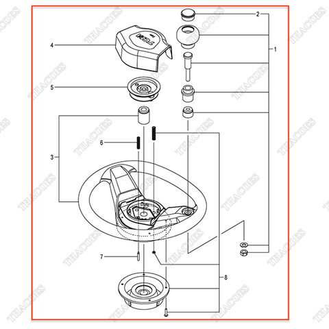 Vô lăng tay lái 22N54-10201