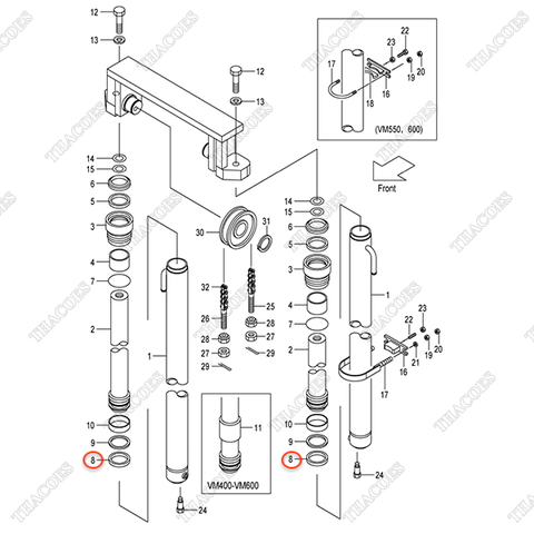 (VM2Y5) Phớt piston 23460-53161