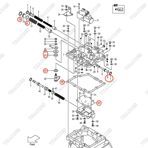(K1 901) Bộ gioăng phớt 12N53-89831