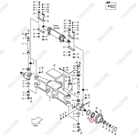 Vòng bi moay ơ 03071-30211 (trong)