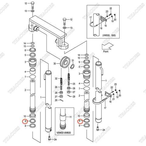 (VM2Y5) Căn đệm 22658-52301